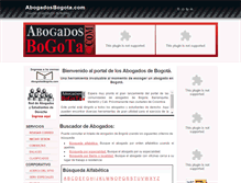Tablet Screenshot of abogadosbogota.com